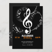 Einladung der Musiknoten (Vorne/Hinten)