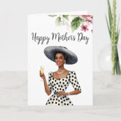 Einladung der Mutter - Dame mit dunkler Haut (Vorderseite)