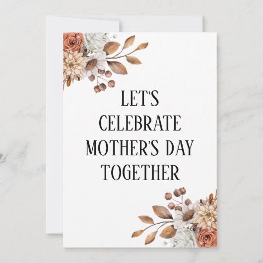 Einladung der Mutter - Lady mit braunem Hut (Rückseite)