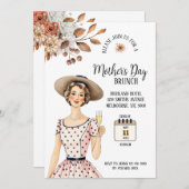 Einladung der Mutter - Lady mit braunem Hut (Vorne/Hinten)