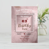 Einladung der Mutter zum Geburtstag (Stehend Vorderseite)