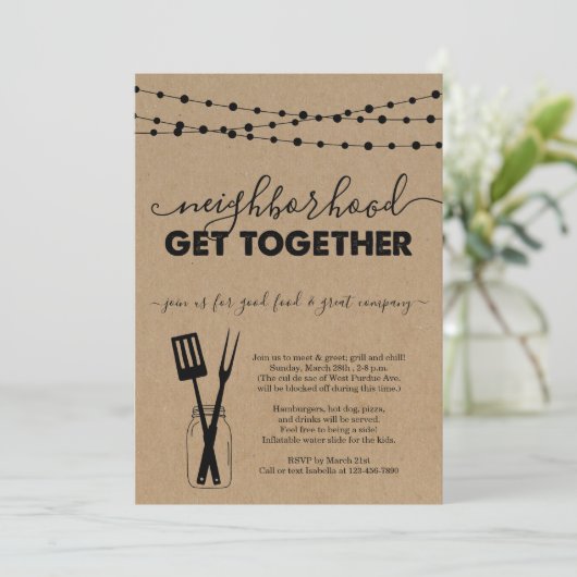 Einladung der Nachbarschaft (Stehend Vorderseite)