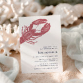 Einladung der Nautic Hummer Baby Dusche