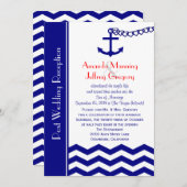 Einladung der Nautischen Marine nach Hochzeitstag (Vorne/Hinten)