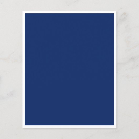 Einladung der Navy-White-Graduierungspartei Flyer (Hinten)