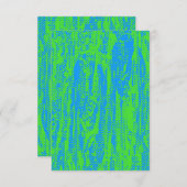 Einladung der Neon Halftone-Grunge-Leere (Vorne/Hinten)