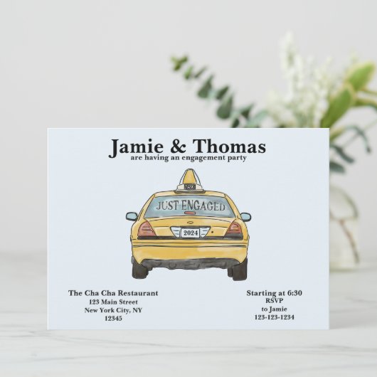 Einladung der New Yorker Begegnungspartei (Stehend Vorderseite)