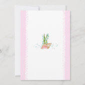 Einladung der niedlichen kleinen Meerjungfrau (Rückseite)