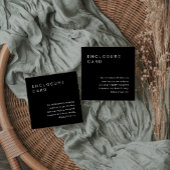 Einladung der NOIR-Minimalistischen Umschließkarte