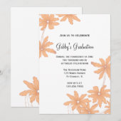 Einladung der Orange Daisies Graduation Party (Vorne/Hinten)