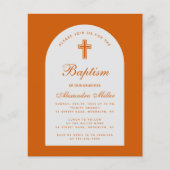 Einladung der Orange Girl Baptism Arch (Vorderseite)