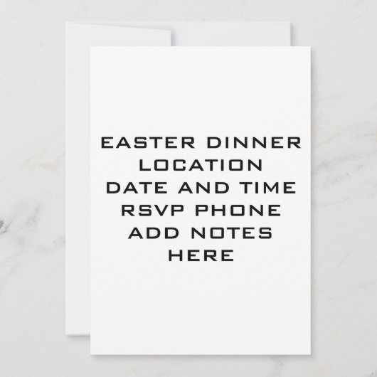 EINLADUNG DER OSTEN DINGE (Rückseite)