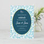 Einladung der Oyster Engagement Party (Stehend Vorderseite)