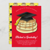 Einladung der Pancake Brunch Graduation Party (Vorne/Hinten)