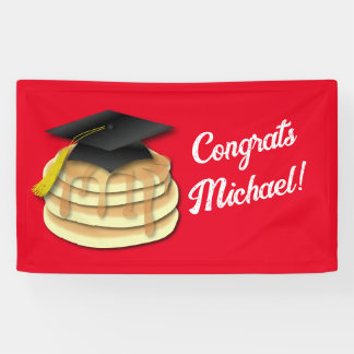 Einladung der Pancake Brunch Graduation Party Banner