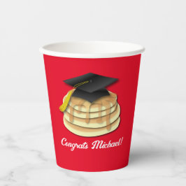 Einladung der Pancake Brunch Graduation Party Pappbecher