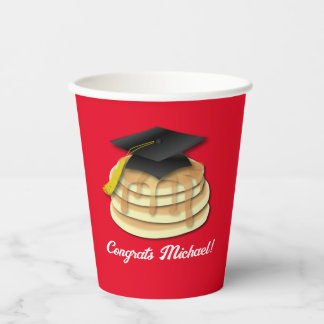 Einladung der Pancake Brunch Graduation Party Pappbecher
