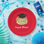 Einladung der Pancake Brunch Graduation Party Pappteller (Party)