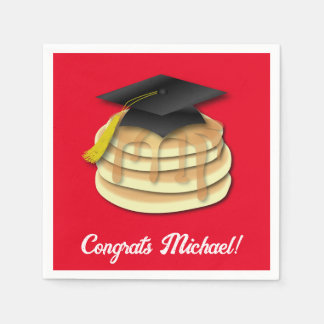 Einladung der Pancake Brunch Graduation Party Serviette