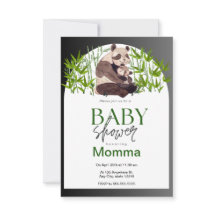 Einladung der Panda Baby Shower