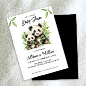 Einladung der Panda Baby Shower