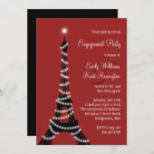 Einladung der "Paris Lights Engagement Party" (Vorne/Hinten)