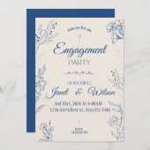 Einladung der Partei für das Engagement von Beige (Vorne/Hinten)