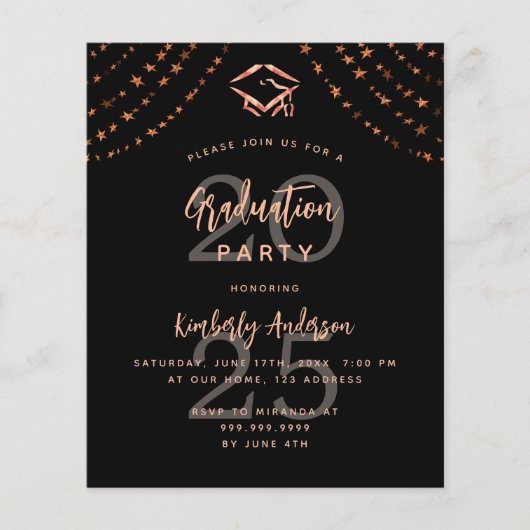 Einladung der Partei für den Abschluss des Goldbud (Vorderseite)