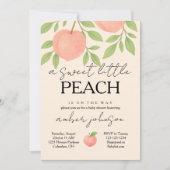 Einladung der Peach Baby Dusche (Vorderseite)