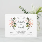 Einladung der Peach Meadow Engagement Party (Stehend Vorderseite)