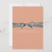 Einladung der Peach & Silver Bow-Gruppe (Rückseite)