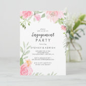 Einladung der Peony-Party im Frühjahr (Stehend Vorderseite)