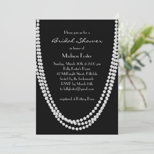 Einladung der Perldusche von 1920 (Stehend Vorderseite)