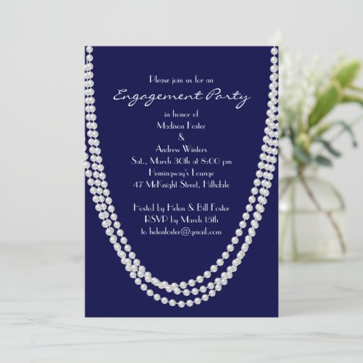 Einladung der Perlenlobby-Party der 1920er Jahre - (Stehend Vorderseite)