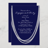 Einladung der Perlenlobby-Party der 1920er Jahre - (Vorne/Hinten)