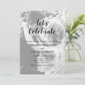 Einladung der personalisierten 2-Foto-Gruppe (Stehend Vorderseite)