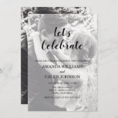 Einladung der personalisierten 2-Foto-Gruppe (Vorne/Hinten)