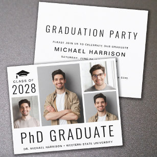 Einladung der PhD-Foto-Graduationspartei