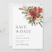 Einladung der Pine Floral Save the Date (Vorderseite)