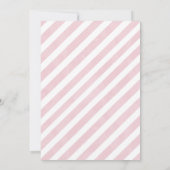 Einladung der Pink Bow Baby Shower Girl (Rückseite)