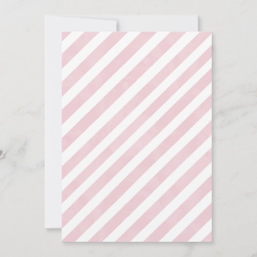 Einladung der Pink Bow Baby Shower Girl (Rückseite)