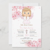 Einladung der Pink Girl Taufe (Vorderseite)