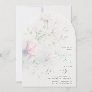 Einladung der Pink Magnolia-Engagement-Partei
