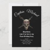 Einladung der Pirate Birthday Party (Vorderseite)