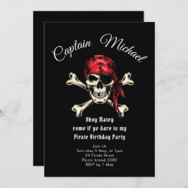 Einladung der Pirate Birthday Party