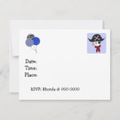 Einladung der Pirate Birthday Party (Rückseite)