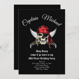 Einladung der Pirate Birthday Party