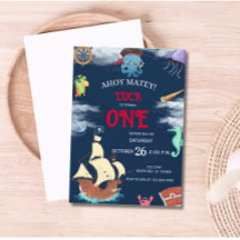 Einladung der Pirate Birthday Party