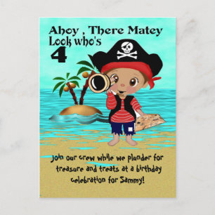 Einladung der Pirate Birthday Party