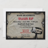 EINLADUNG DER PIRATEN ZUM GEBURTSTAG - KARTE (Rückseite)